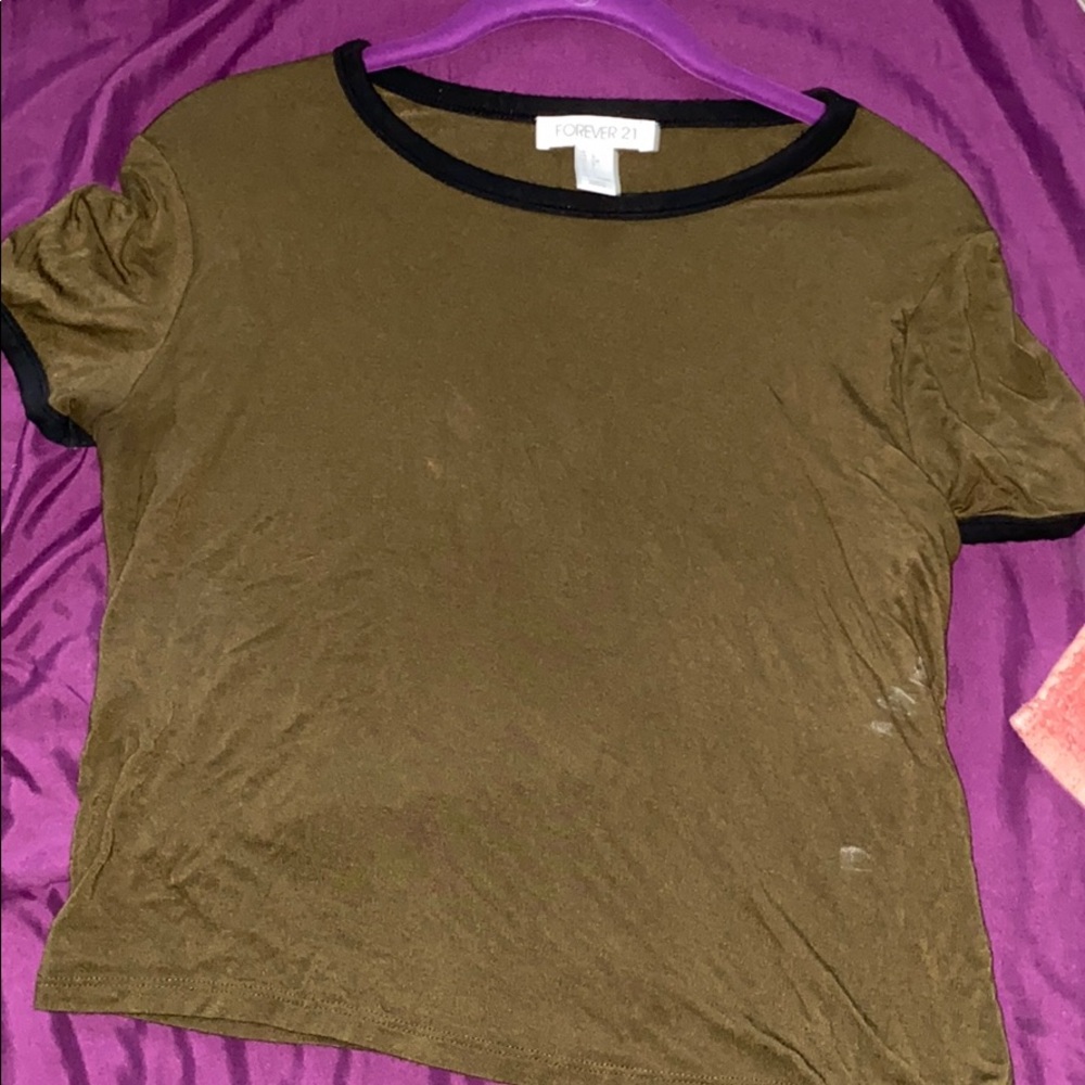olive green shirt